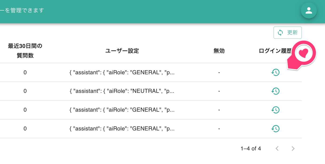 ログイン履歴ボタン