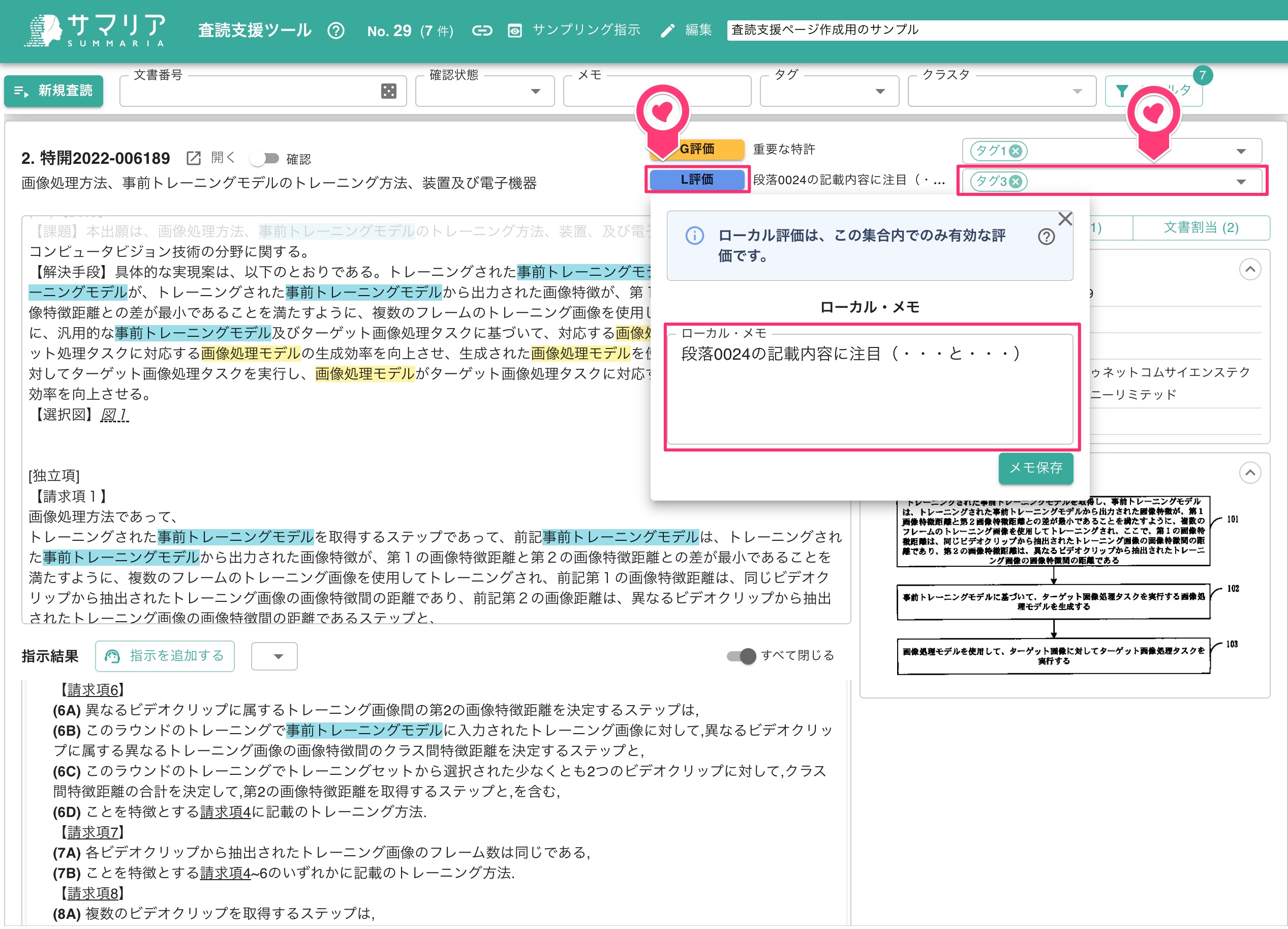 ローカル評価の付与